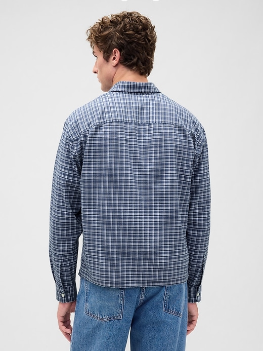 Image number 3 showing, Relaxed Straight-Hem Oxford Shirt