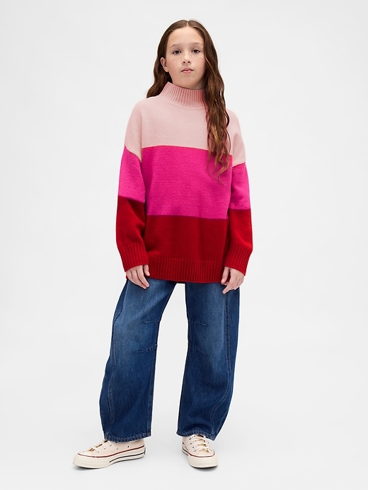 Image number 4 showing, Kids CashSoft Stripe Tunic Sweater