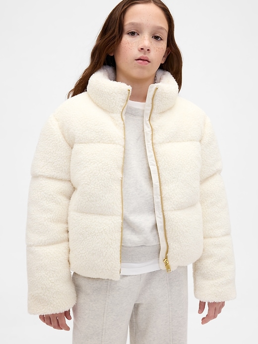 Image number 1 showing, Kids Sherpa Puffer Jacket