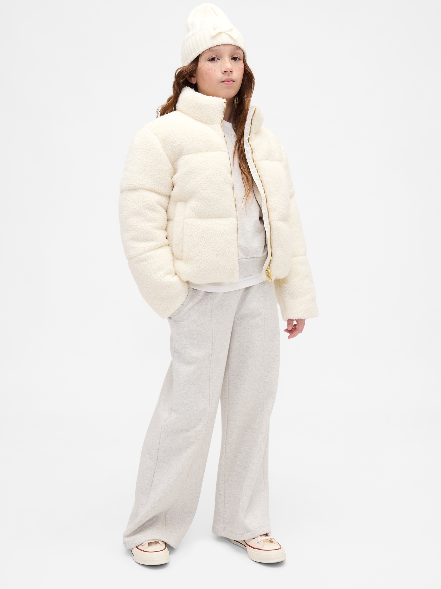 Kids Sherpa Puffer Jacket | Gap