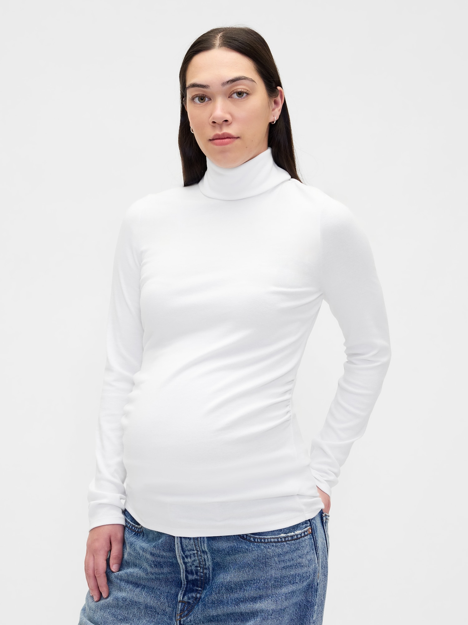 Maternity Modern Turtleneck Shirt