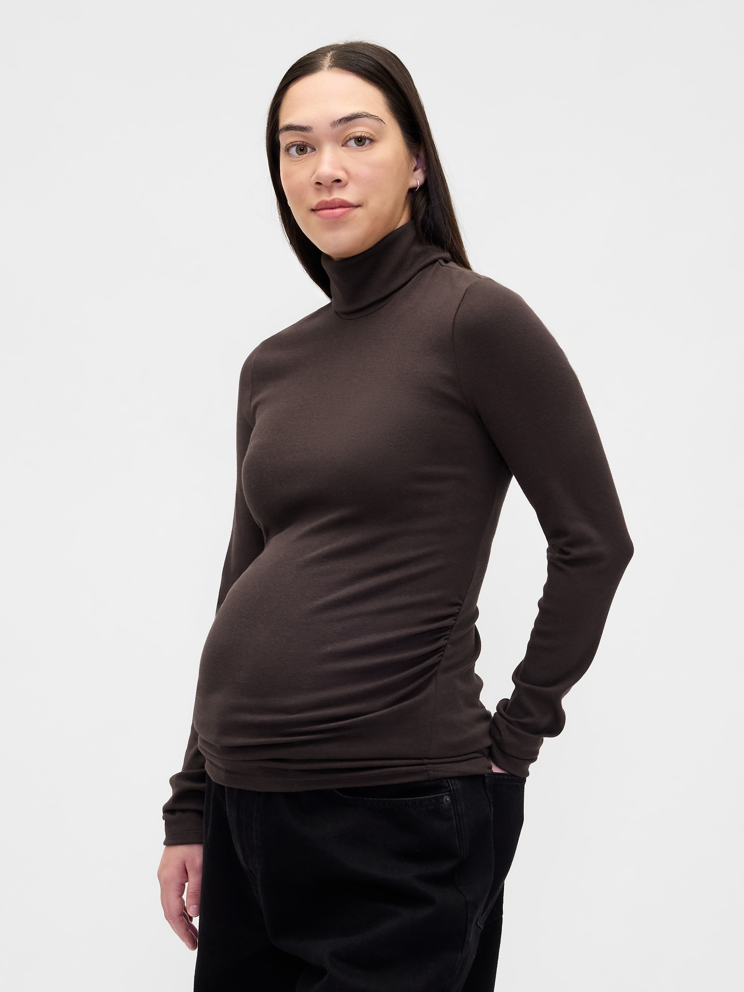 Maternity Modern Turtleneck Shirt