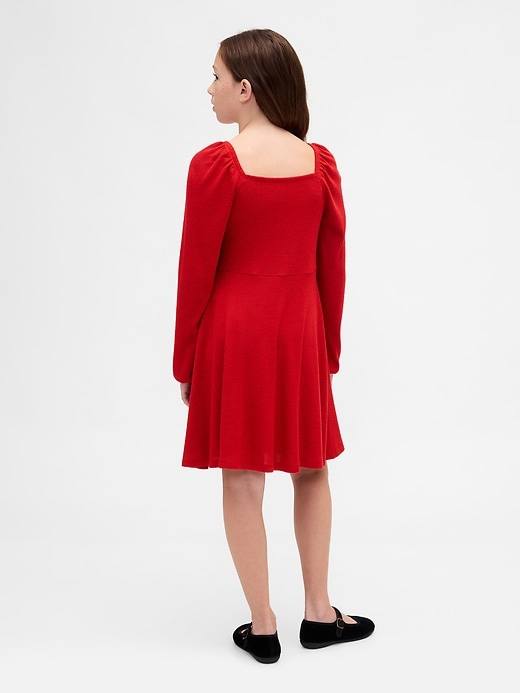 Image number 3 showing, Kids Ruched Bow Dress