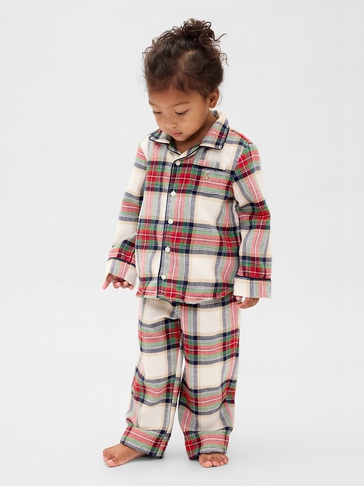 Image number 3 showing, Baby & Toddler Recycled Flannel PJ Set