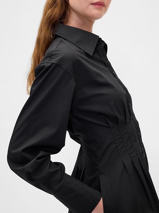 Image number 4 showing, Pleated Mini Shirtdress