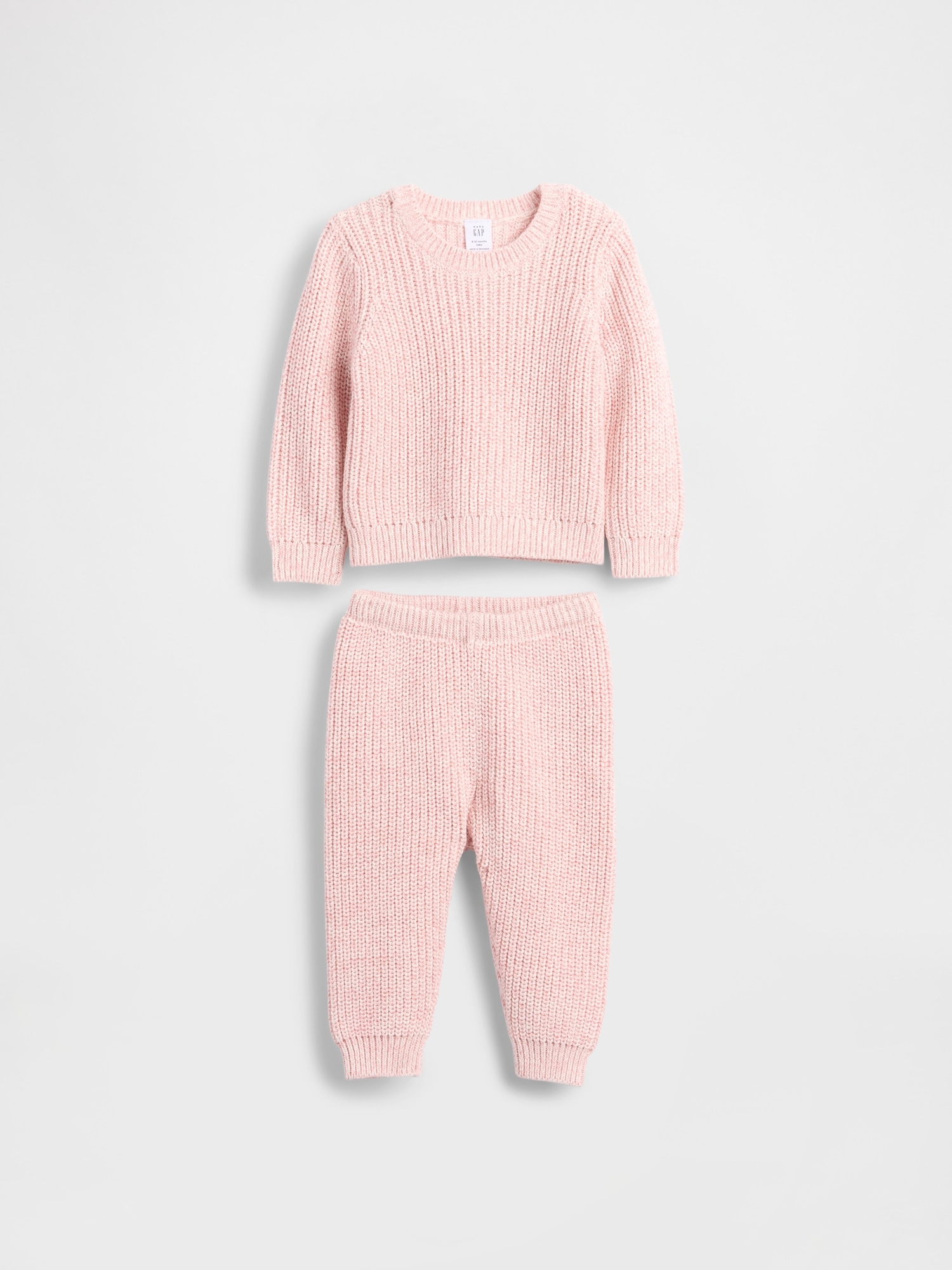 Baby Marled Sweater Outfit Set
