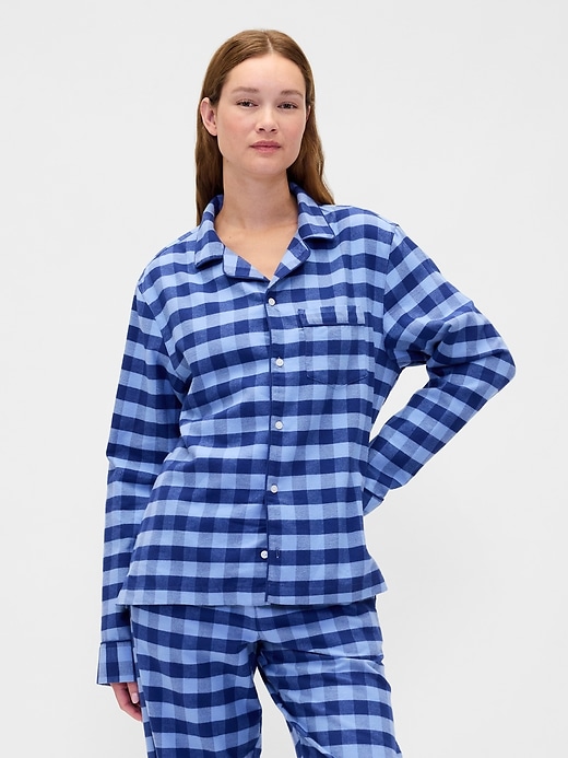 L'image numéro 1 présente Chemise de pyjama en flanelle ultra-douce pour Adulte