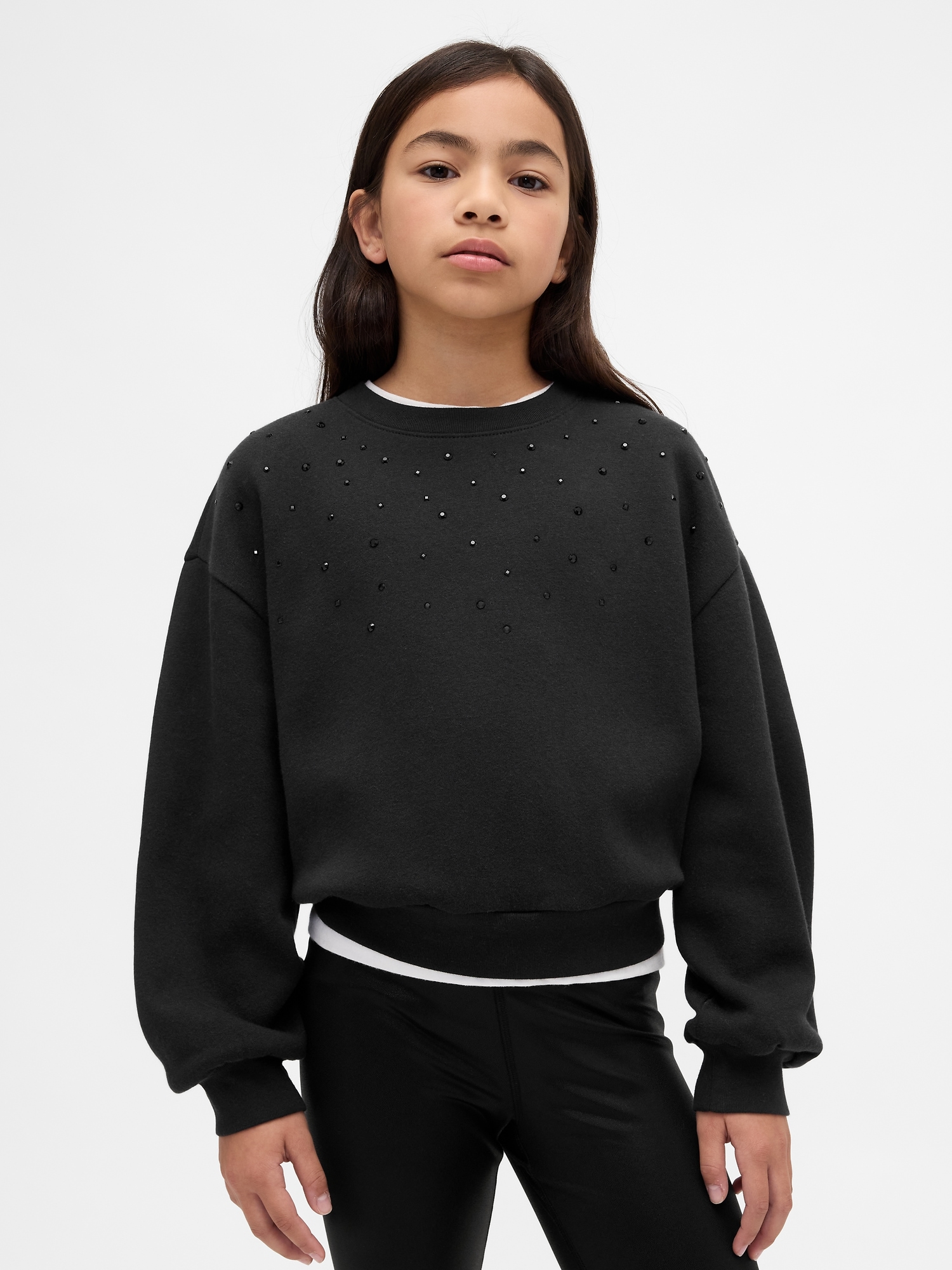 Kids Embellished Dolman Sweatshirt