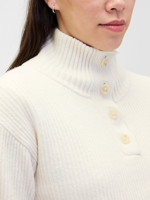 Image number 4 showing, Maternity CashSoft Mockneck Sweater