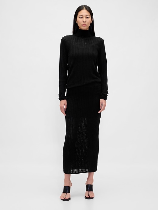 Image number 1 showing, Pointelle Maxi Skirt