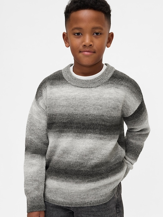 Image number 1 showing, Kids Space-Dye Relaxed Crewneck Sweater