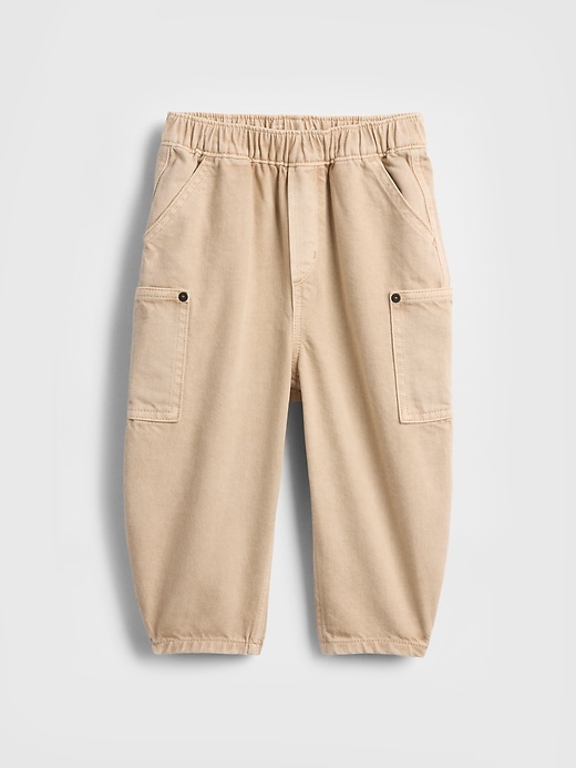 Image number 2 showing, Baby & Toddler Pull-On Barrel Jeans