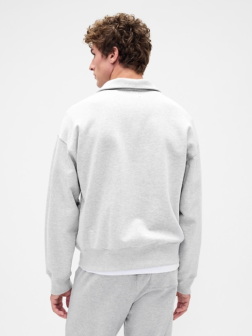 Image number 3 showing, Heavyweight Oversized Quarter-Zip Pullover