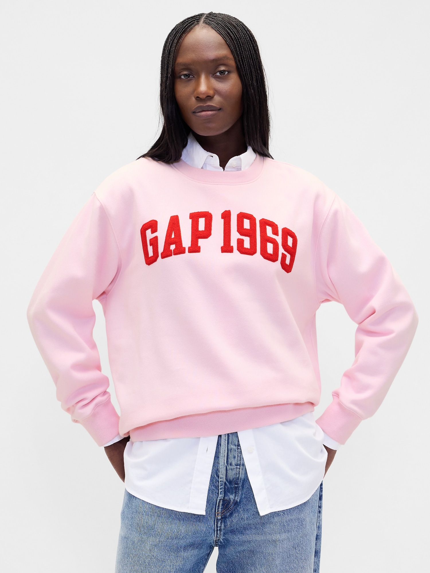 VintageSoft Gap Logo Tunic Sweatshirt