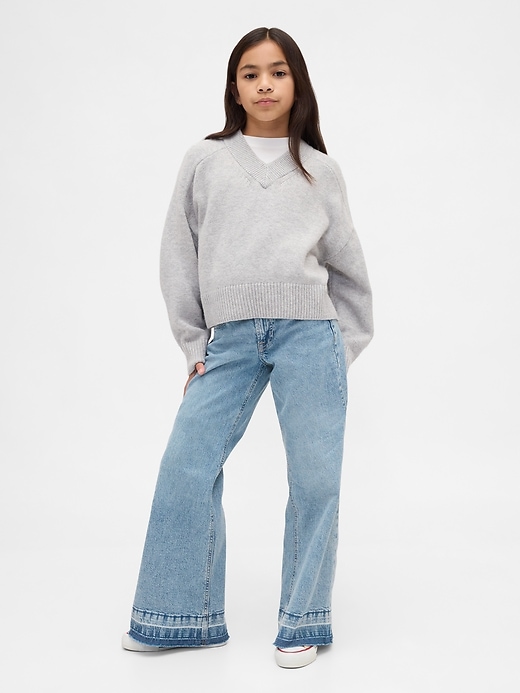 Image number 1 showing, Kids Low Rise Relaxed Flare Jeans