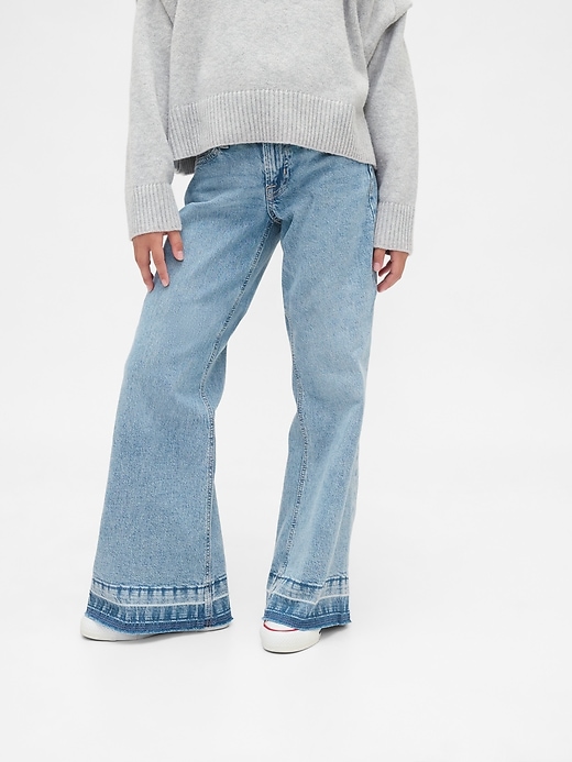 Image number 3 showing, Kids Low Rise Relaxed Flare Jeans