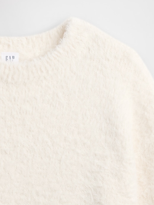 Image number 5 showing, Kids Eyelash Crewneck Sweater