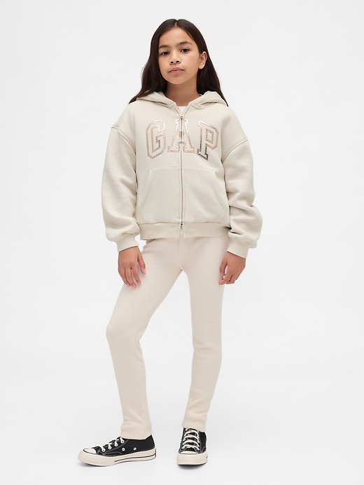 Image number 4 showing, Kids Sherpa-Lined Graphic Logo Hoodie