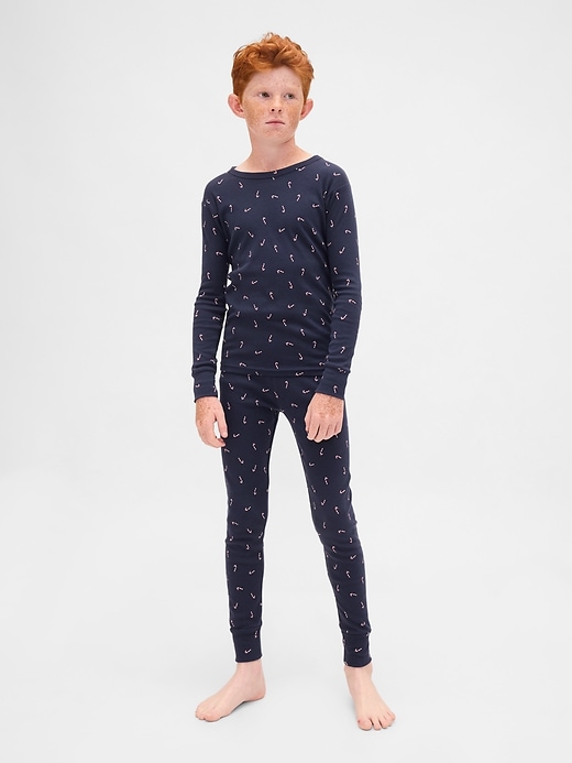 Image number 6 showing, Kids & Baby Organic Brushed Cotton Holiday PJ Set