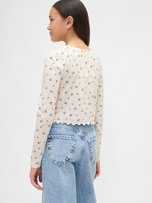 Image number 3 showing, Kids Smocked Square-Neck Top