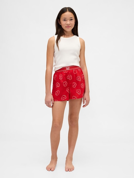 Image number 1 showing, Kids Recycled Flannel PJ Boxer Shorts