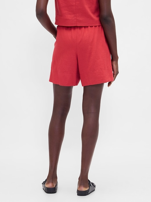 Image number 4 showing, Linen-Blend Easy Shorts