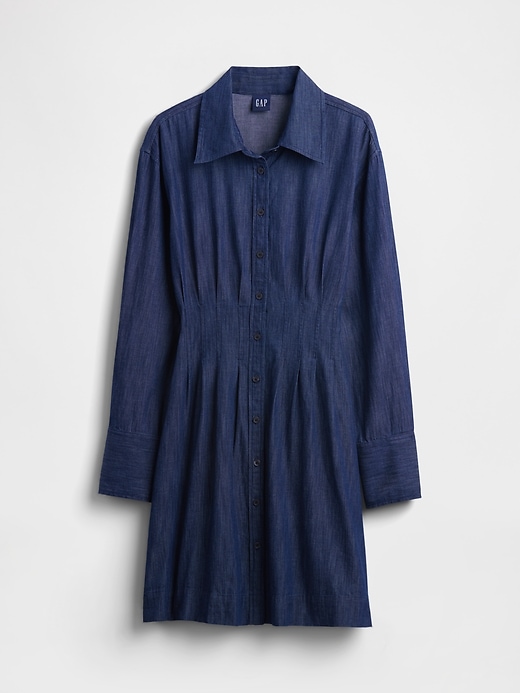 Image number 5 showing, Pleated Mini Shirtdress