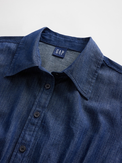 Image number 4 showing, Pleated Mini Shirtdress