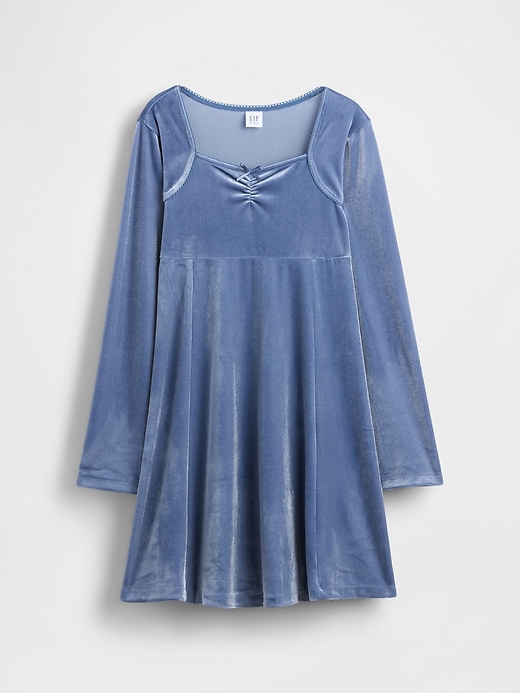 Image number 2 showing, Kids Velvet Empire Waist Dress