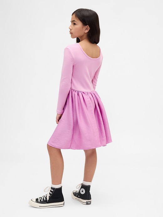 Image number 3 showing, Kids Modern Mixed Media Dress