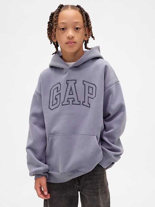 Image number 1 showing, Kids VintageSoft Relaxed Logo Hoodie