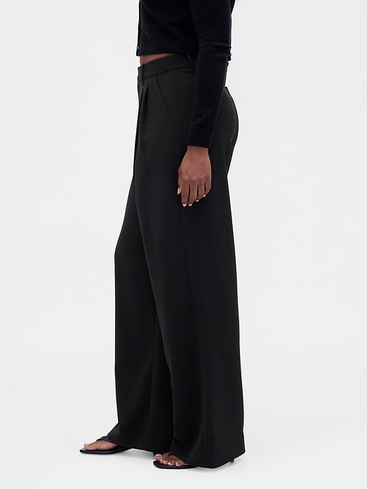 L'image numéro 3 présente Pantalon 365 profilé à taille haute à plis