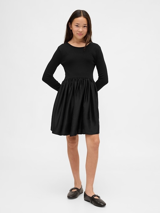 Image number 1 showing, Kids Modern Mixed Media Dress