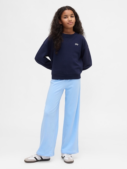 L'image numéro 1 présente Legging à jambe large et taille rabattable pour Enfant