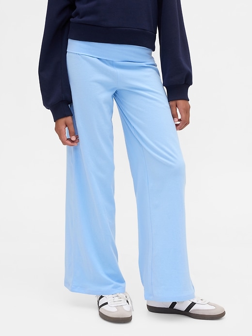 L'image numéro 3 présente Legging à jambe large et taille rabattable pour Enfant