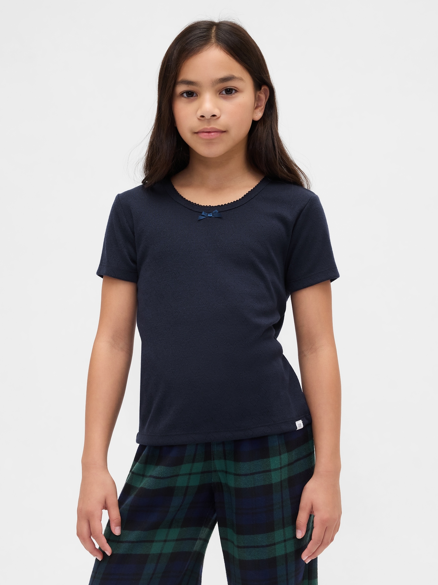Kids Recycled Pointelle PJ T-Shirt