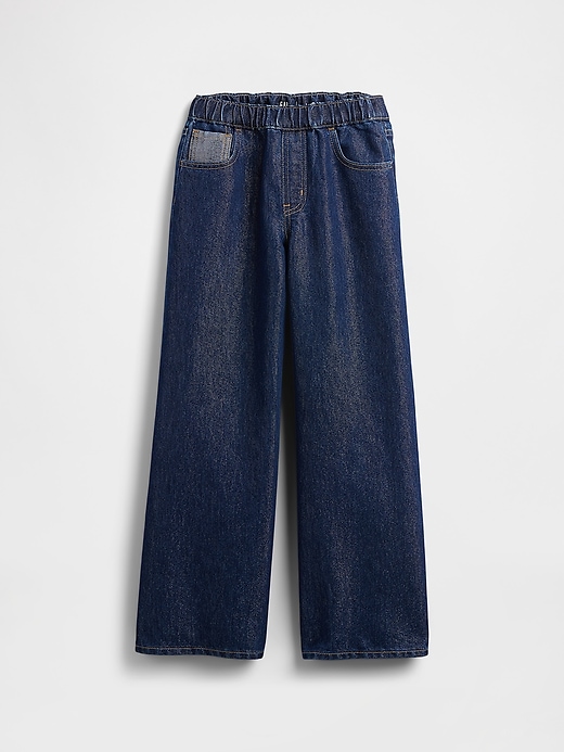 Image number 2 showing, Kids Low Rise Baggy Metallic Jeans