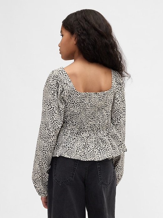 Image number 3 showing, Kids Poplin Peplum Top