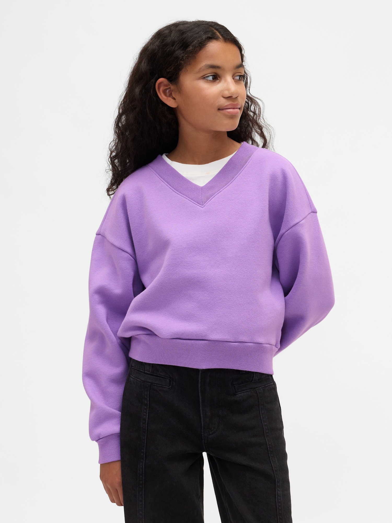 Kids VintageSoft Relaxed V-Neck Sweatshirt