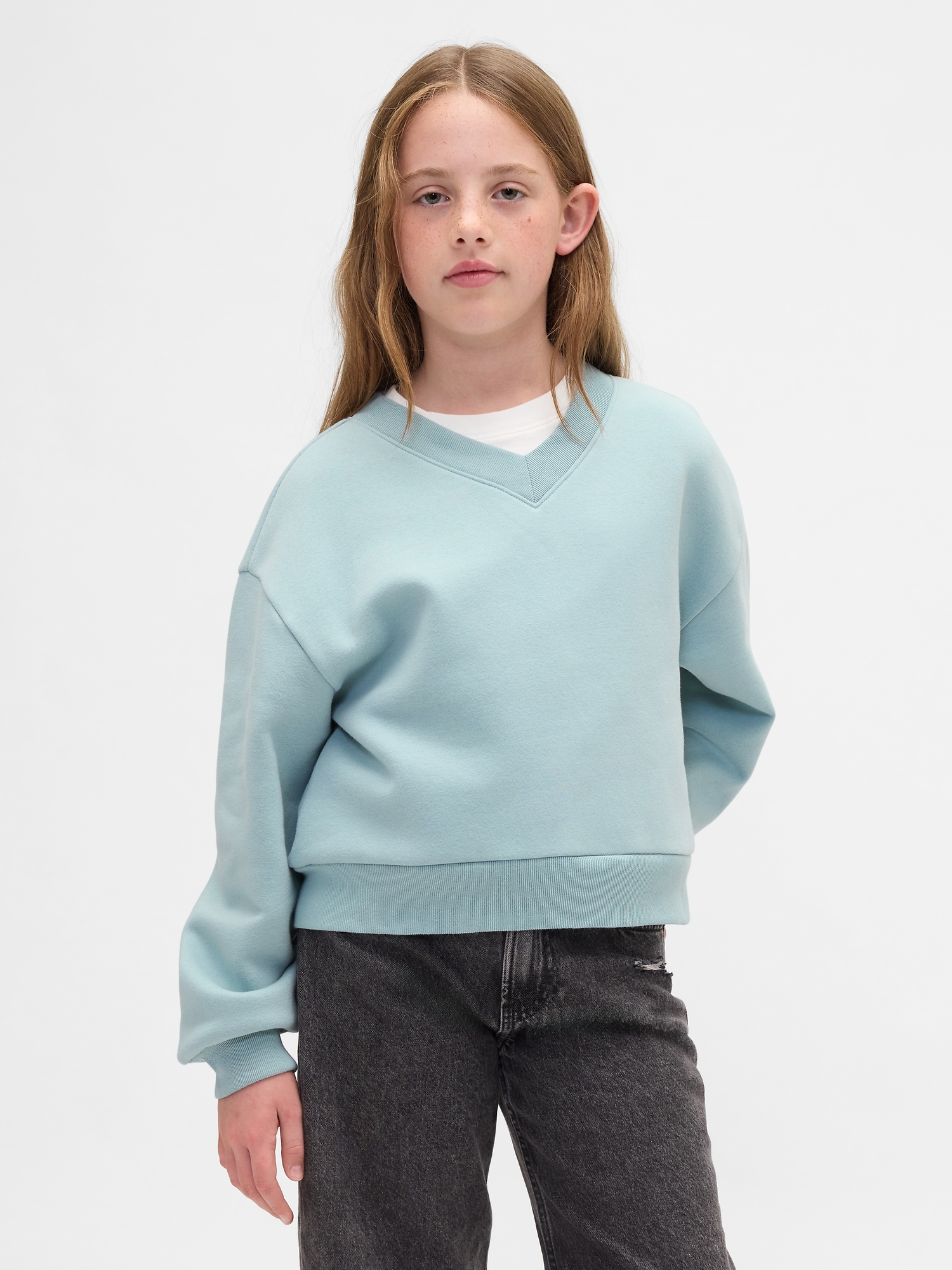 Kids VintageSoft Relaxed V-Neck Sweatshirt