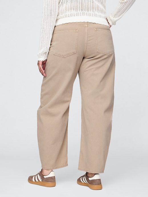 Image number 6 showing, High Rise Barrel Jeans