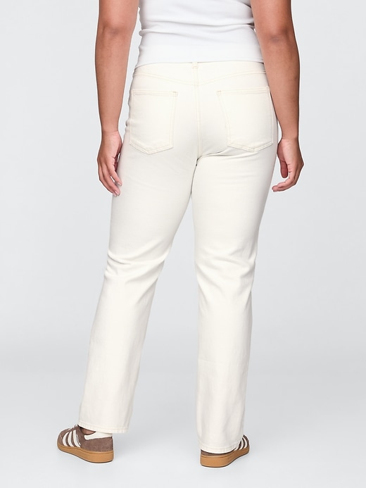 L'image numéro 6 présente Jean droit années 90 à taille haute