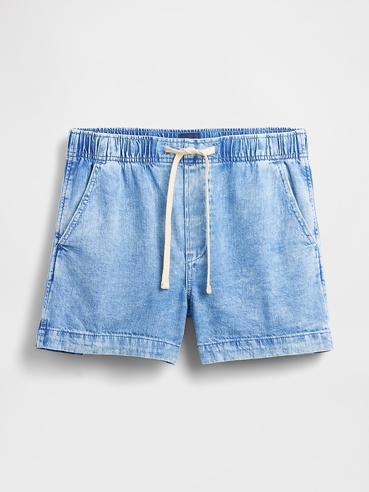 L'image numéro 7 présente Short confort en denim