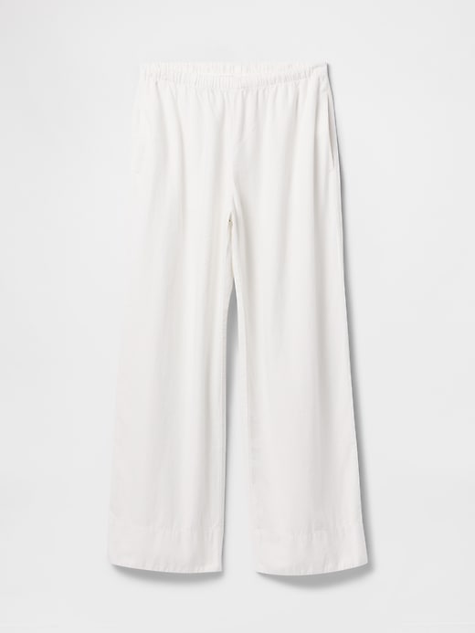 Image number 7 showing, Linen-Blend Easy Wide-Hem Pants