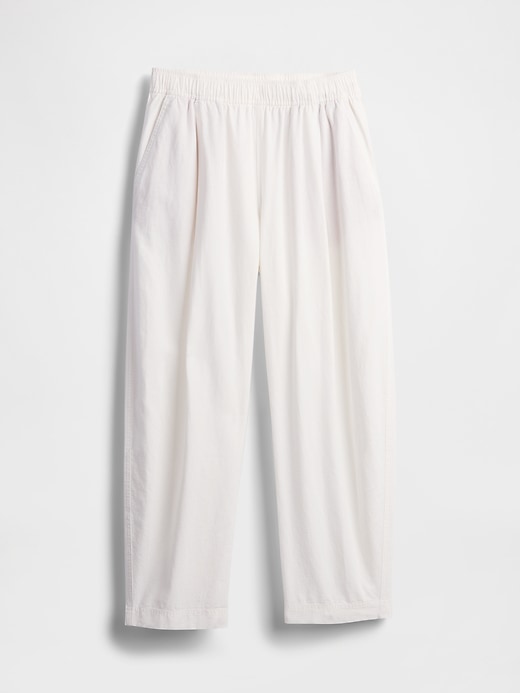 Image number 7 showing, Mid Rise Linen-Blend Easy Barrel Pants