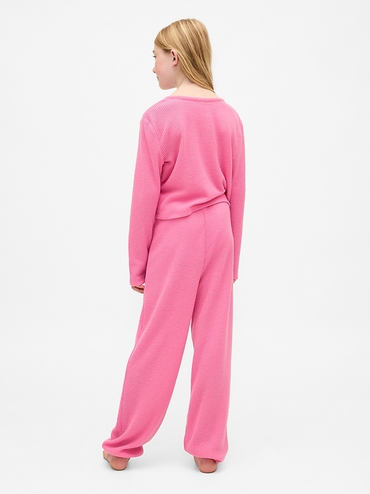 Image number 3 showing, Kids Recycled Waffle PJ Set