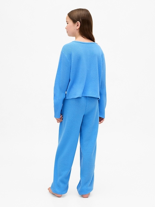 Image number 3 showing, Kids Recycled Waffle PJ Set