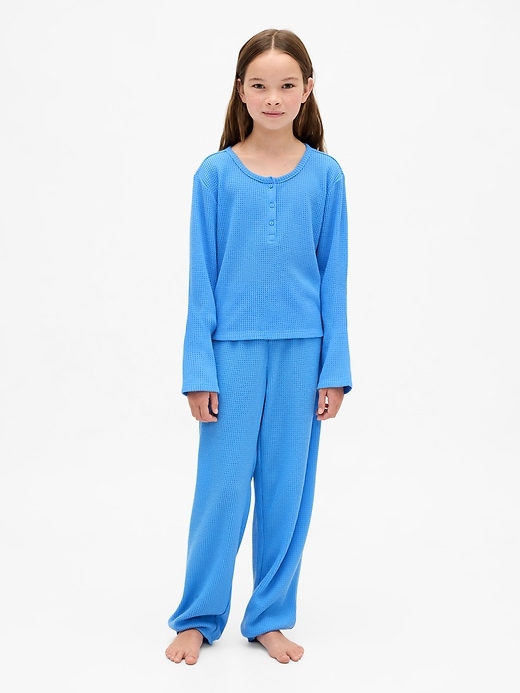 Image number 2 showing, Kids Recycled Waffle PJ Set