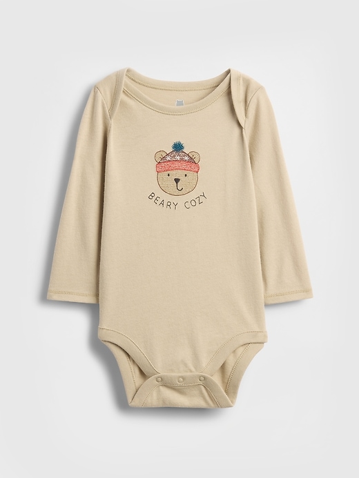 Image number 1 showing, Baby First Favorites Organic Cotton Graphic Bodysuit