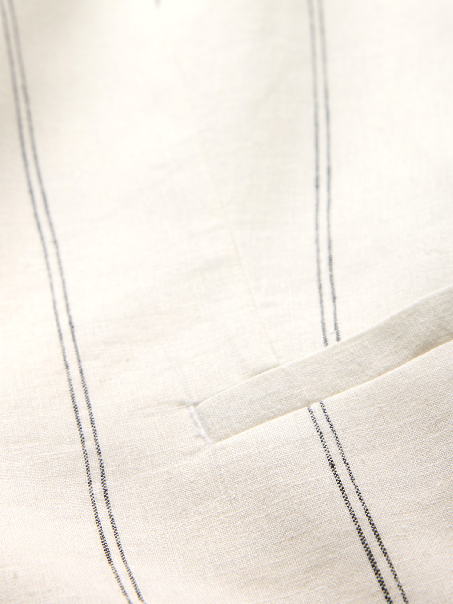 Linen-Blend Longline Vest